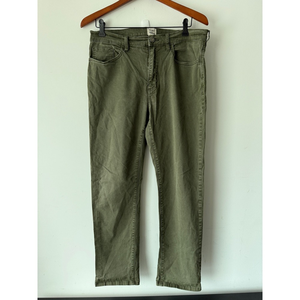 Flint and Tinder 365 Pants Olive Green Straight Fit Mens 34x30 (tagged) *READ